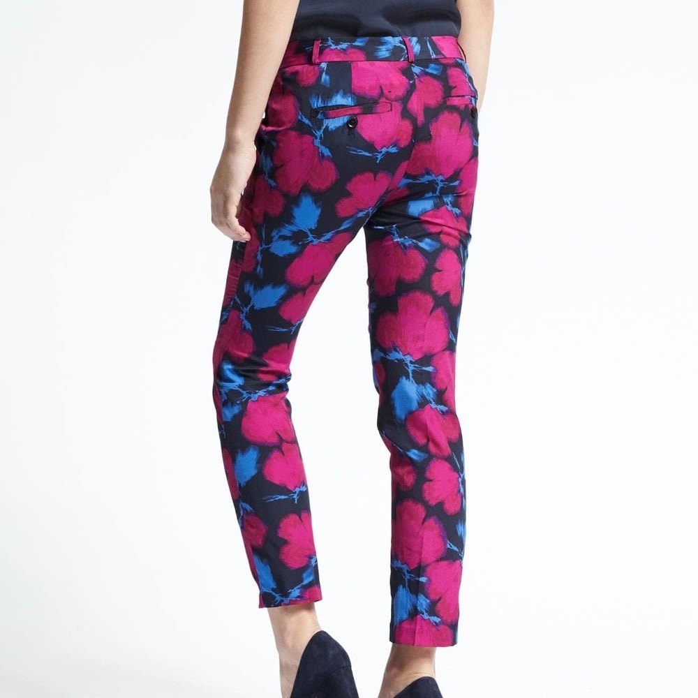 Banana Republic Avery Straight Floral Ankle Pant